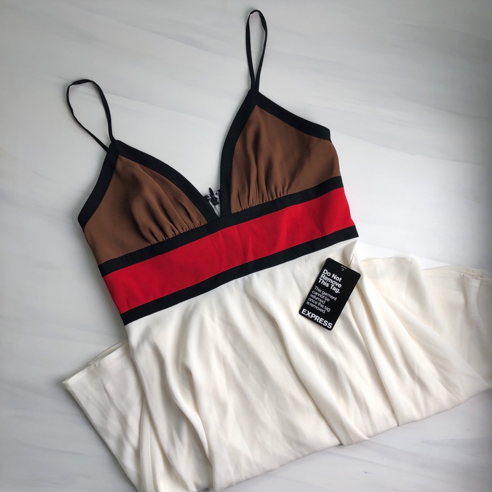 Express color block dress